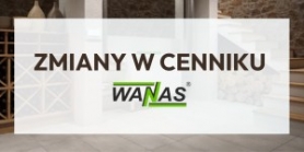 Zmiany w cenniku WANAS